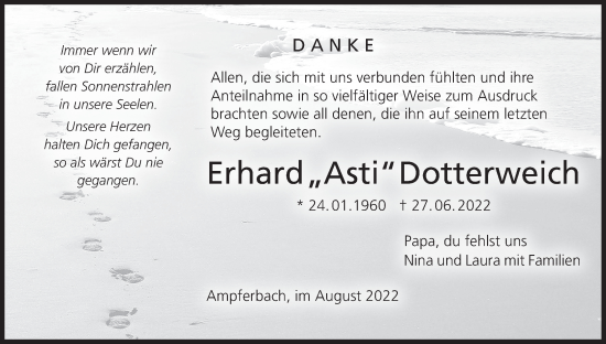 Anzeige von Erhard Dotterweich von MGO