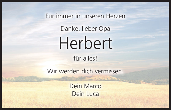 Anzeige von Herbert  von MGO