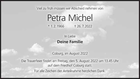 Anzeige von Petra Michel von MGO
