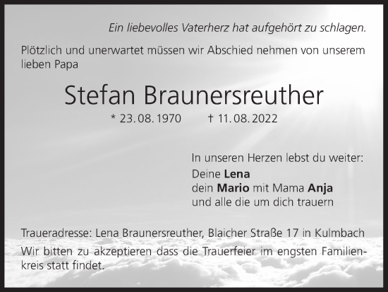 Anzeige von Stefan Braunersreuthe von MGO