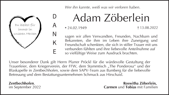 Anzeige von Adam Zöberlein von MGO