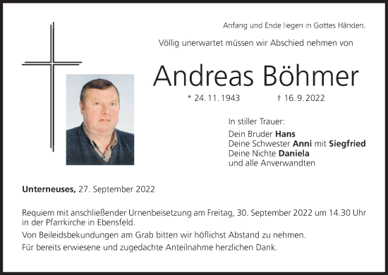 Anzeige von Andreas Böhmer von MGO
