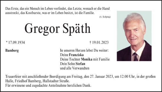 Anzeige von Gregor Späth von MGO