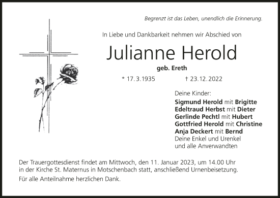 Anzeige von Julianne Herold von MGO