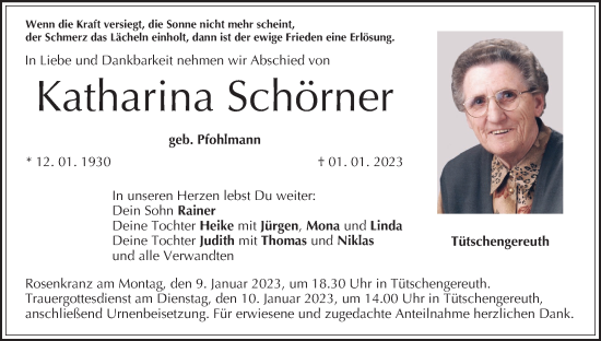 Anzeige von Katharina Schörner von MGO