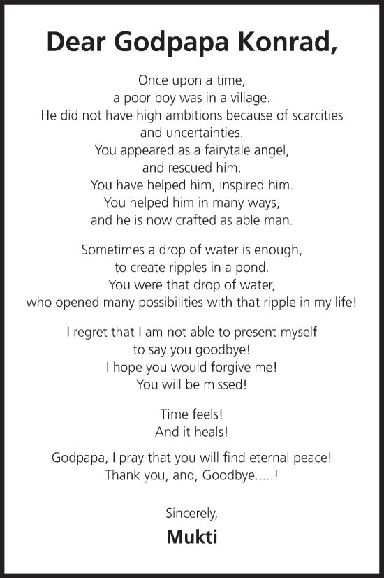 Anzeige von Konrad  von MGO