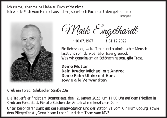Anzeige von Maik Engelhardt von MGO