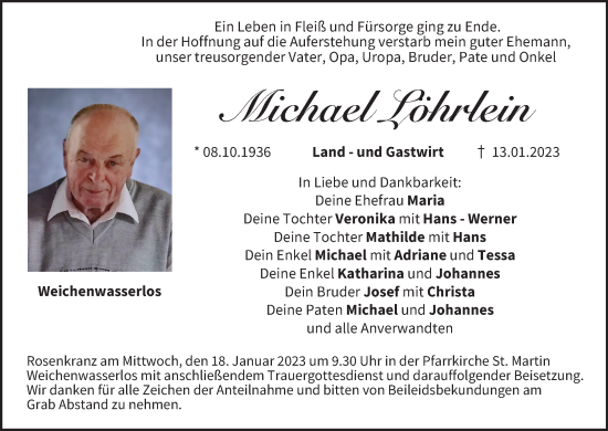 Anzeige von Michael Löhrlein von MGO