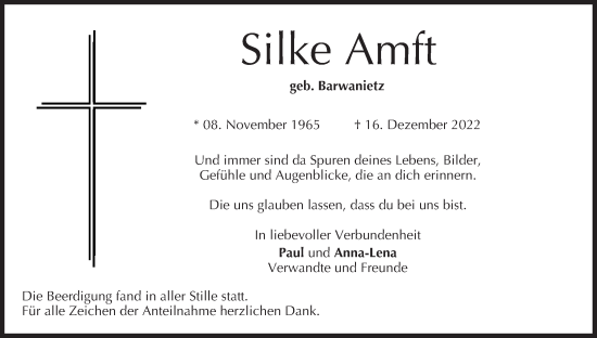 Anzeige von Silke Amft von MGO