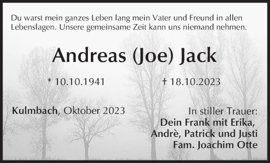Anzeige von Andreas Jack von MGO