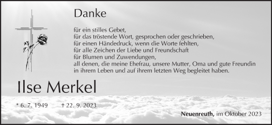 Anzeige von Ilse Merkel von MGO