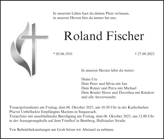 Anzeige von Roland Fischer von MGO