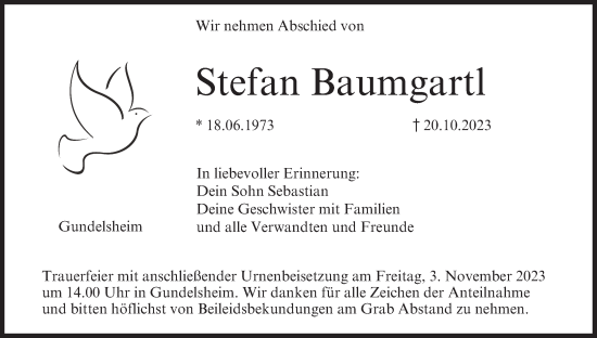 Anzeige von Stefan Baumgartl von MGO