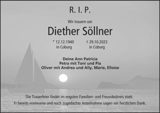 Anzeige von Diether Söllner von MGO