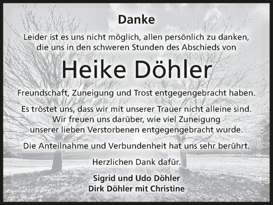Anzeige von Heike Döhler von MGO