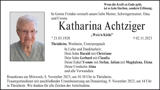 Anzeige von Katharina Achtziger von MGO