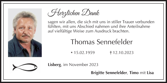 Anzeige von Thomas Sennefelder von MGO