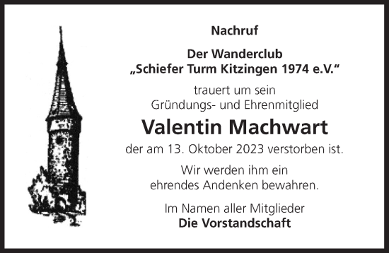 Anzeige von Valentin Machwart von MGO