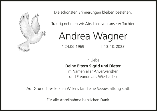 Anzeige von Andrea Wagner von MGO