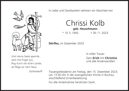 Anzeige von Chrissi Kolb von MGO