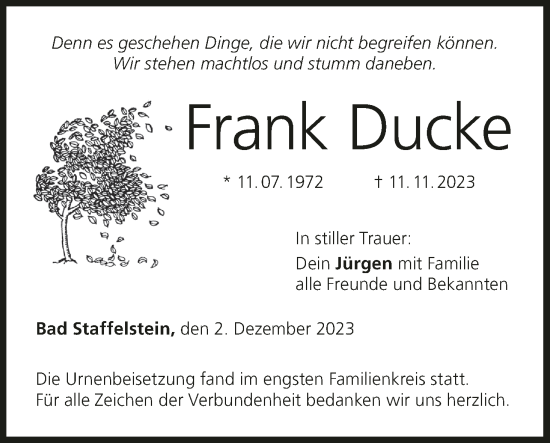 Anzeige von Frank Ducke von MGO