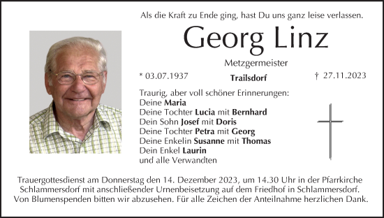 Anzeige von Georg Linz von MGO