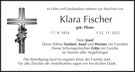 Anzeige von Klara Fischer von MGO