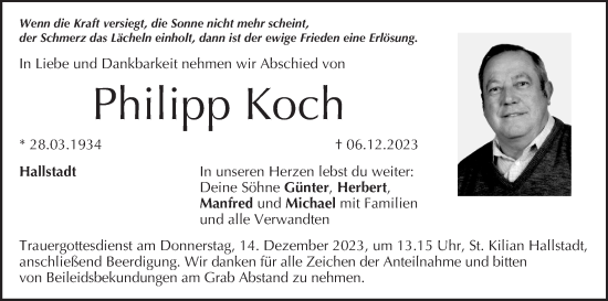 Anzeige von Philipp Koch von MGO
