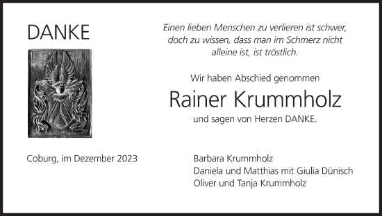 Anzeige von Rainer Krummholz von MGO