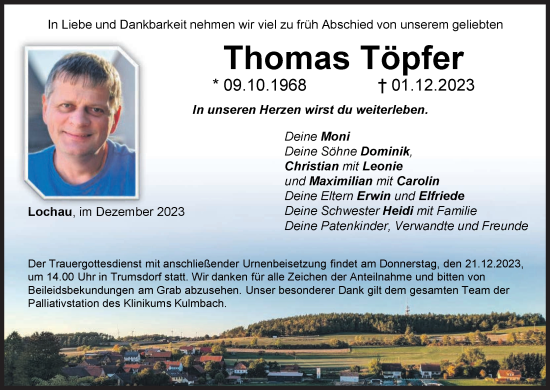 Anzeige von Thomas Töpfer von MGO