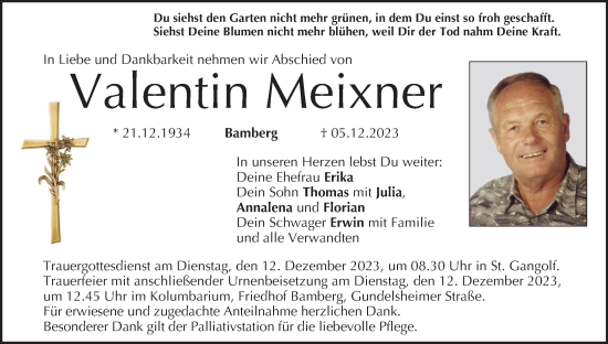 Anzeige von Valentin Meixner von MGO