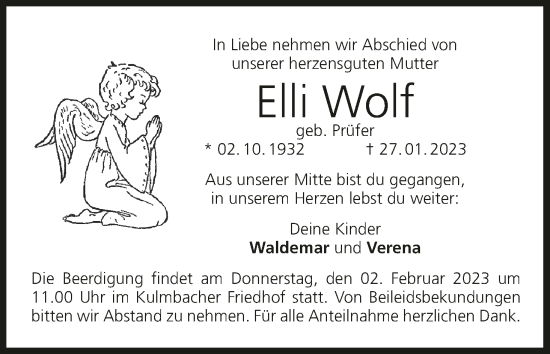 Anzeige von Elli Wolf von MGO