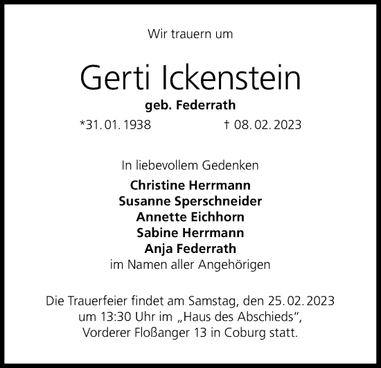 Anzeige von Gerb Ickenstein von MGO