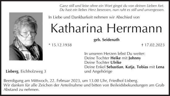 Anzeige von Katharina Herrmann von MGO