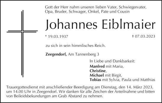 Anzeige von Johannes Eiblmaier von MGO