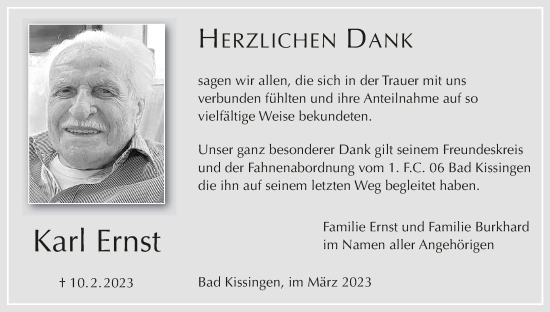 Anzeige von Karl Ernst von MGO