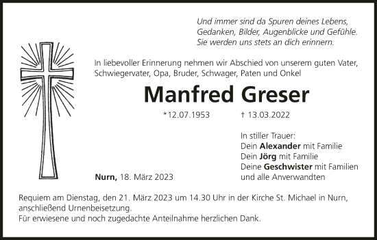 Anzeige von Manfred Greser von MGO