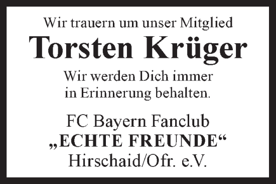 Anzeige von Torsten Krüger von MGO