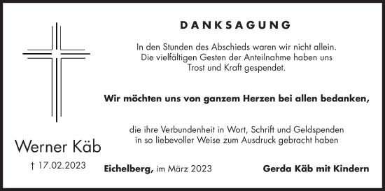 Anzeige von Werner Käb von MGO