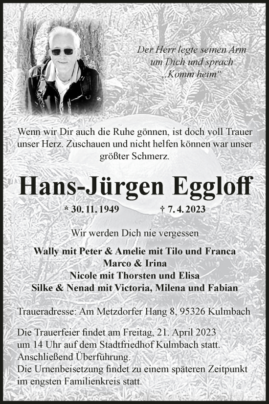 Anzeige von Hans-Jürgen Eggloff von MGO