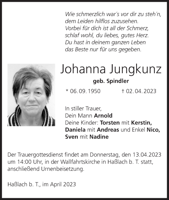 Anzeige von Johanna Jungkunz von MGO