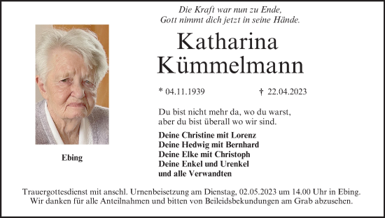 Anzeige von Katharina Kümmelmann von MGO
