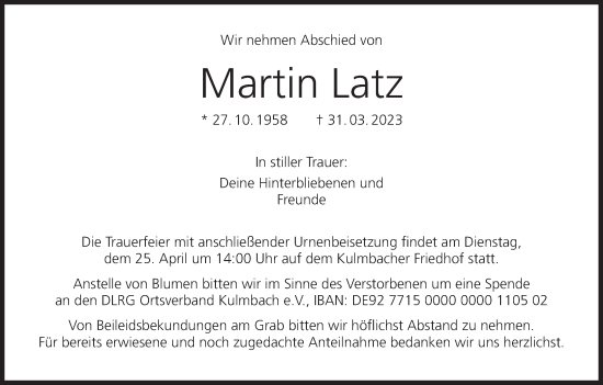 Anzeige von Martin Latz von MGO