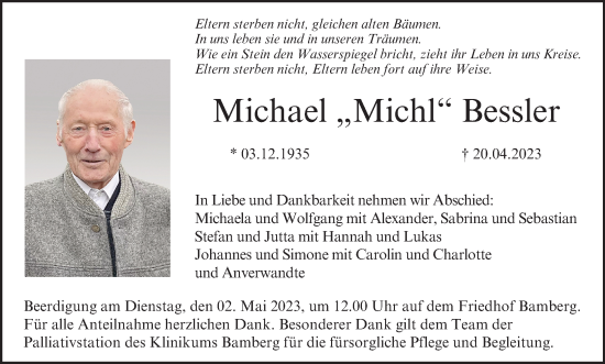 Anzeige von Michael Bessler von MGO