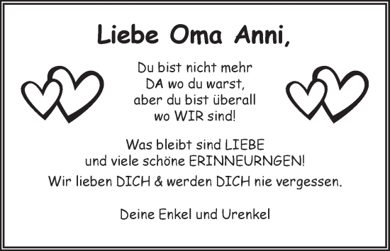 Anzeige von Anni  von MGO