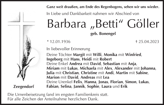 Anzeige von Barbara Göller von MGO