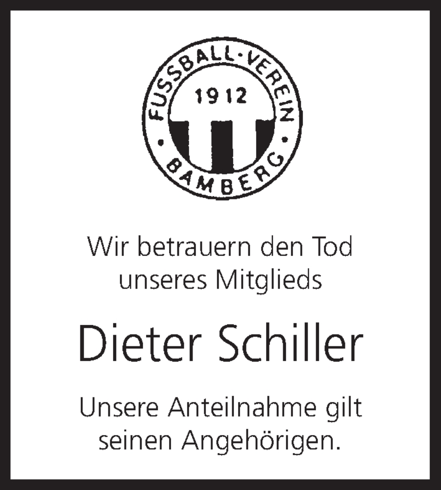  Traueranzeige für Dieter Schiller vom 05.05.2023 aus MGO