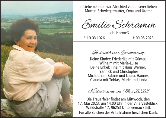 Anzeige von Emilie Schramm von MGO