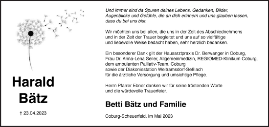 Anzeige von Harald Bätz von MGO