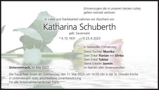 Anzeige von Katharina Schuberth von MGO